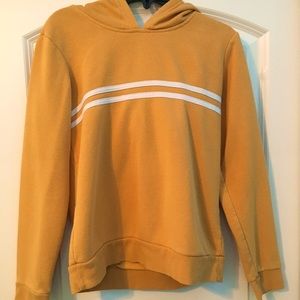 Yellow hoodie from Tilly’s